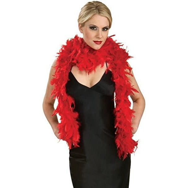 Boa roja de moda