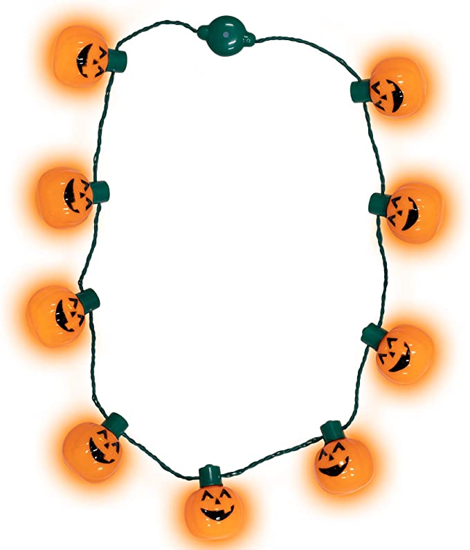 COLLAR DE CALABAZA ILUMINADO CON RUBÍES