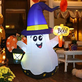 Fantasma Mago Hinchable de 1,5 m con Luz de Mano