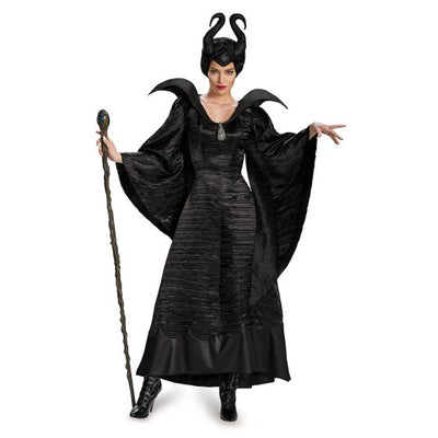 Maléfica: Vestido Negro de Bautizo de Lujo
