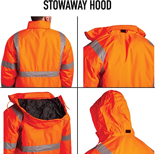 Chaqueta de seguridad aislante Clase 3 naranja