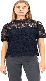 Blusa tejida Nanette Azul Marino - Nanette Lepore