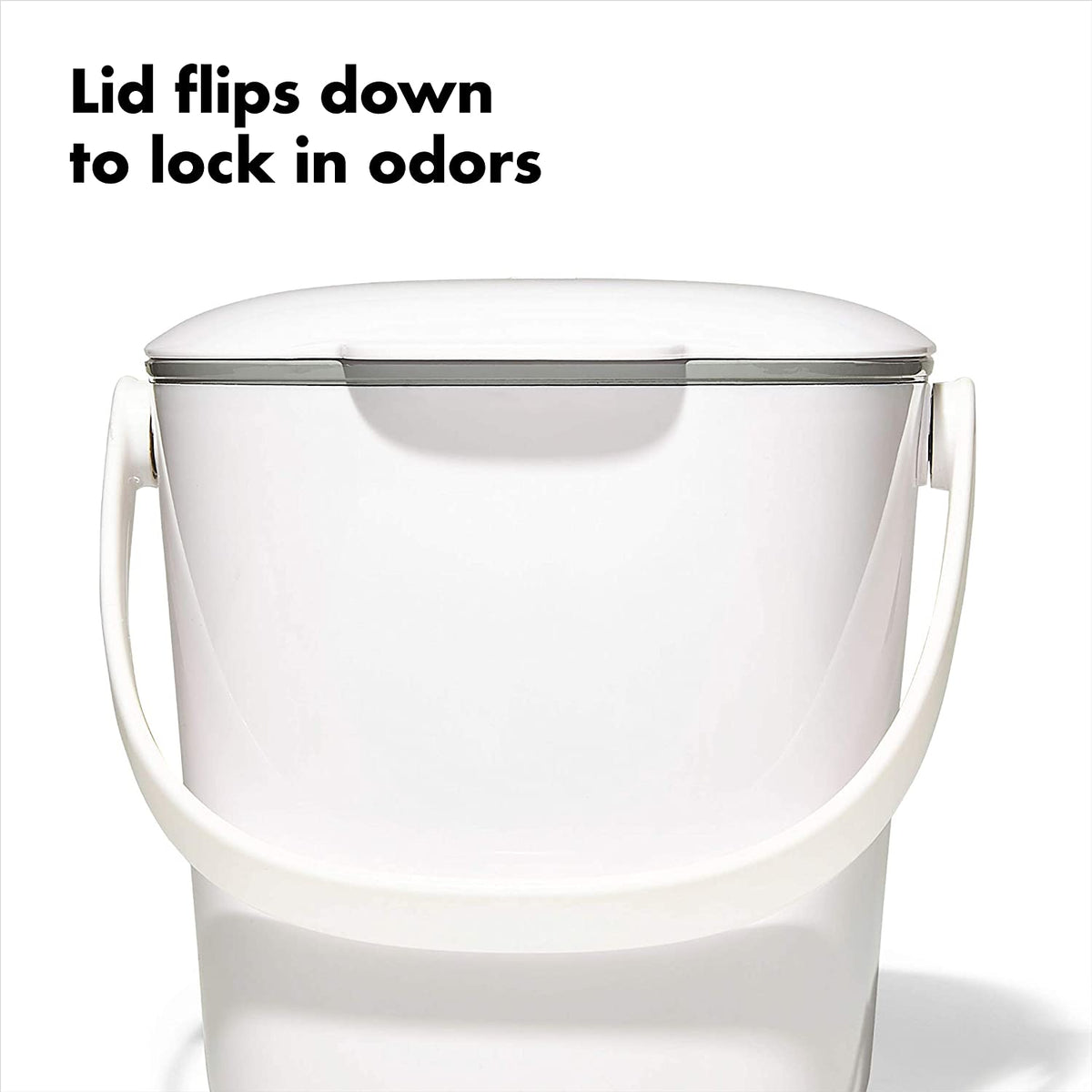 OXO GG CUBETA DE COMPOSTA FÁCIL LIMPIEZA BLANCA 0.75 GAL / 2.83 L