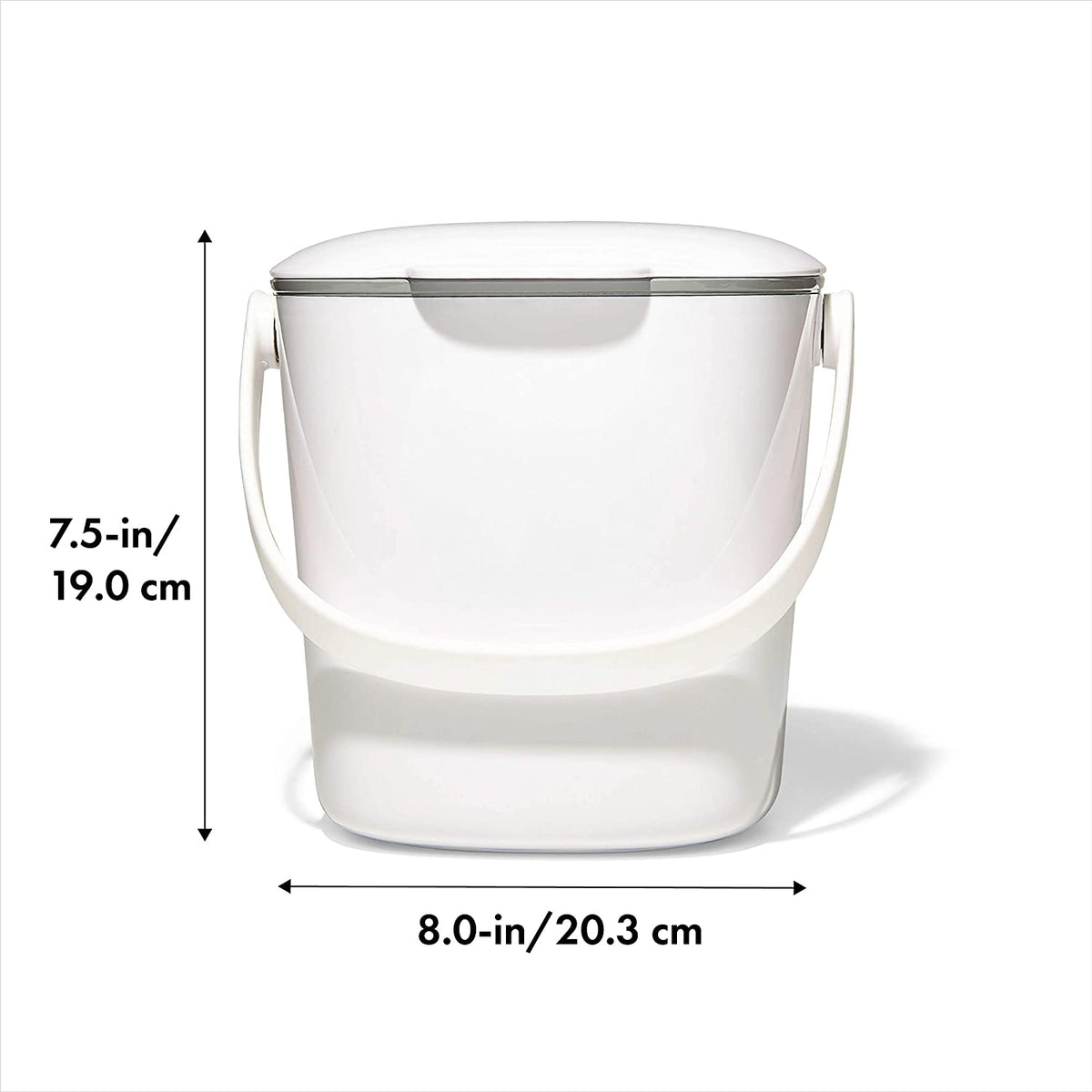 OXO GG CUBETA DE COMPOSTA FÁCIL LIMPIEZA BLANCA 0.75 GAL / 2.83 L