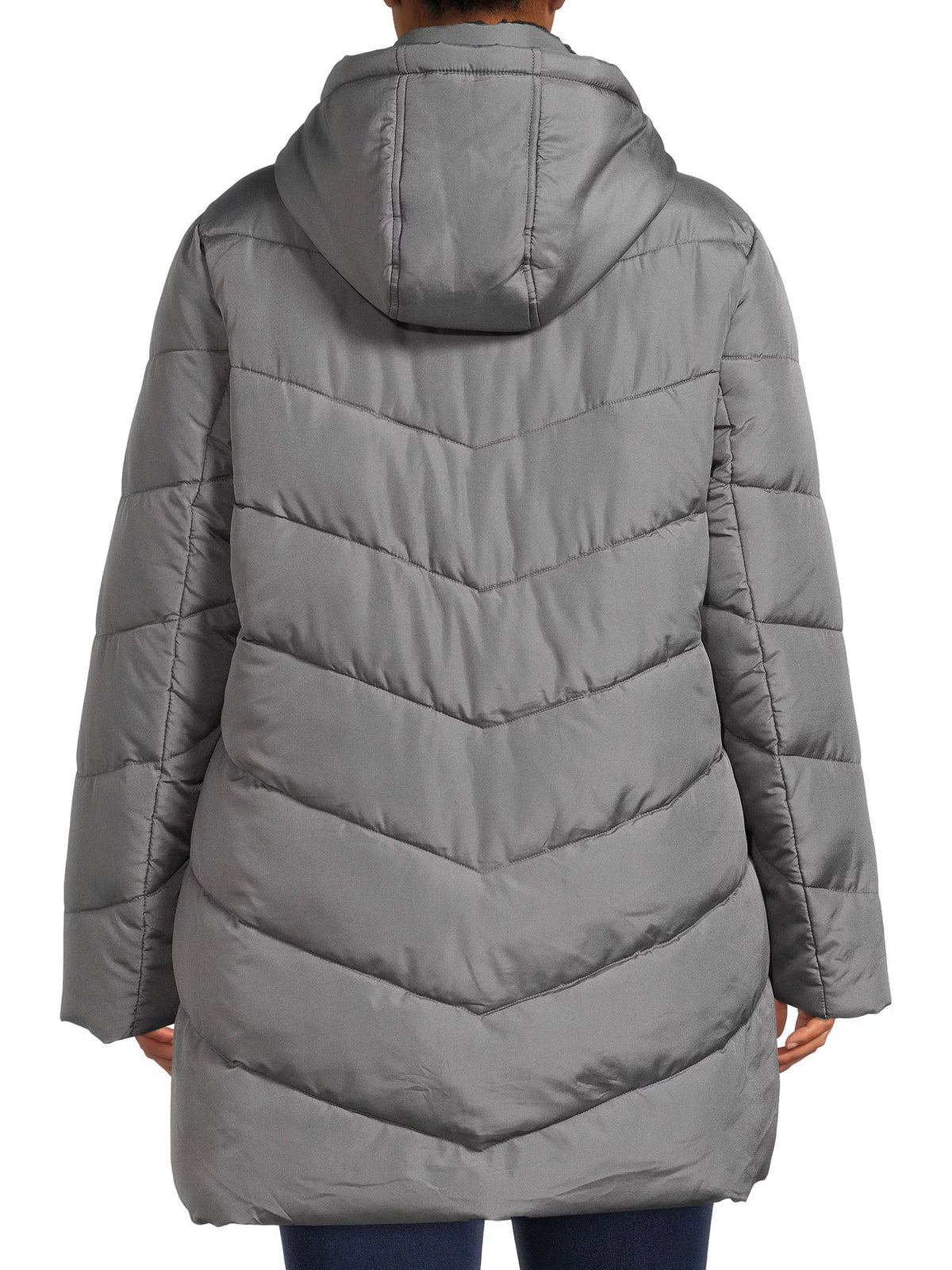 Plumífero Chevron con Forro Sherpa Fig