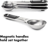 OXO GG 4 PIECE STAINLESS STEEL MEASURING SPOONS MAGNETS