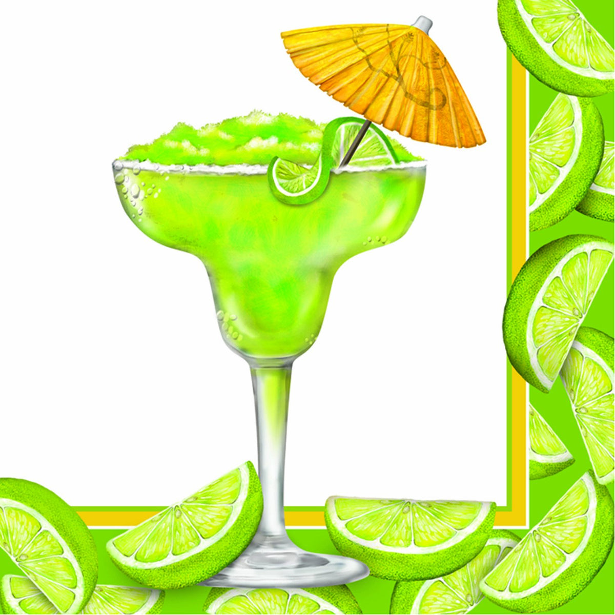 SERVILLETAS DE CÓCTEL MARGARITA 10"