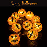 Guirnalda de luces LED de calabaza de 10 unidades UL