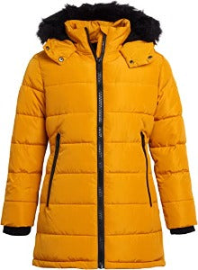 Anorak acolchado con cremallera grande dorada