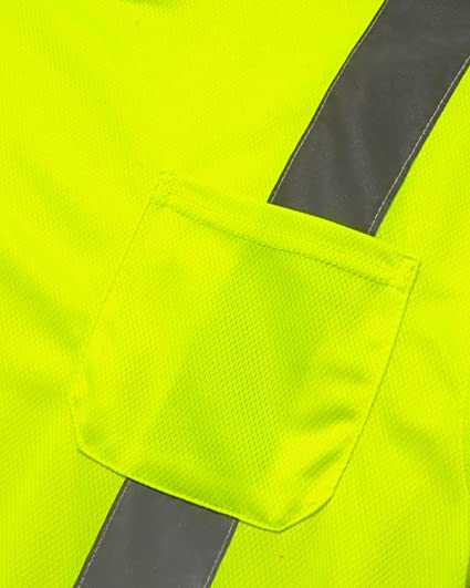 Camiseta de seguridad de manga corta Clase 2 amarilla