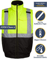 Chaleco de seguridad aislante Clase 2, amarillo