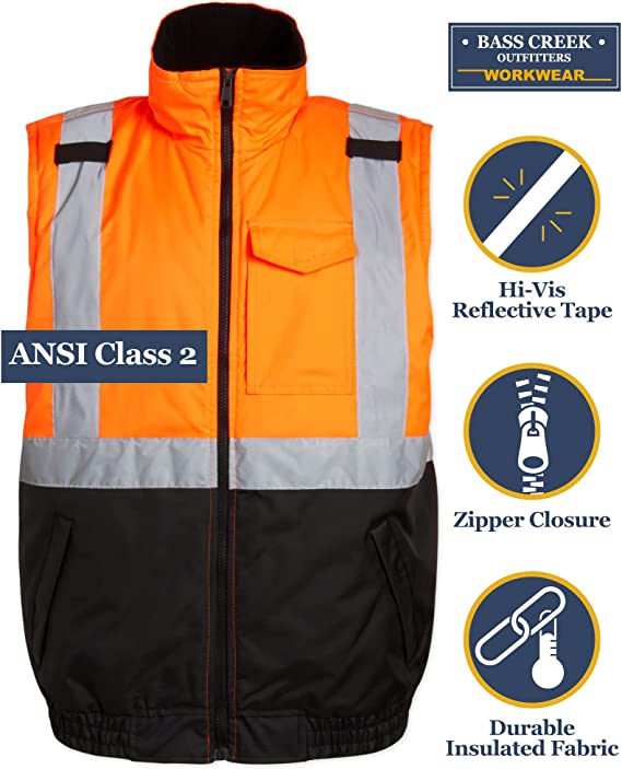 Chaleco de seguridad aislante Clase 2, naranja