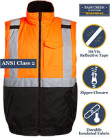 Chaleco de seguridad aislante Clase 2, naranja