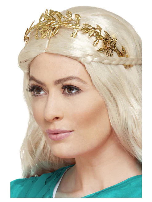 Diadema de hojas griegas, Dorada