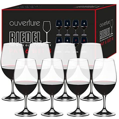 Riedel Ouverture Juego de 8 Copas Magnum de Cristal Fino