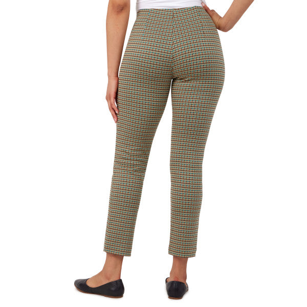 Pantalón Ponte de pata de gallo verde azulado - Ruby Rd.