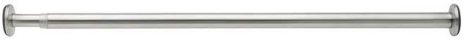 Barra de tensión para cortina Forma de acero inoxidable cepillado 52-90"