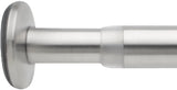 Barra de tensión para cortina Forma de acero inoxidable cepillado 52-90"