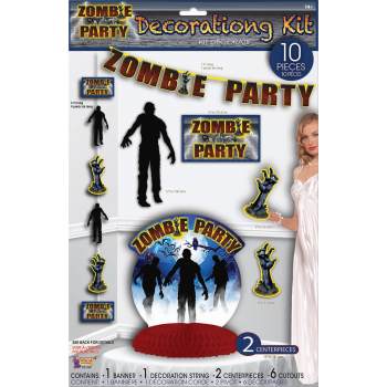 Set de decoración para fiesta de zombis