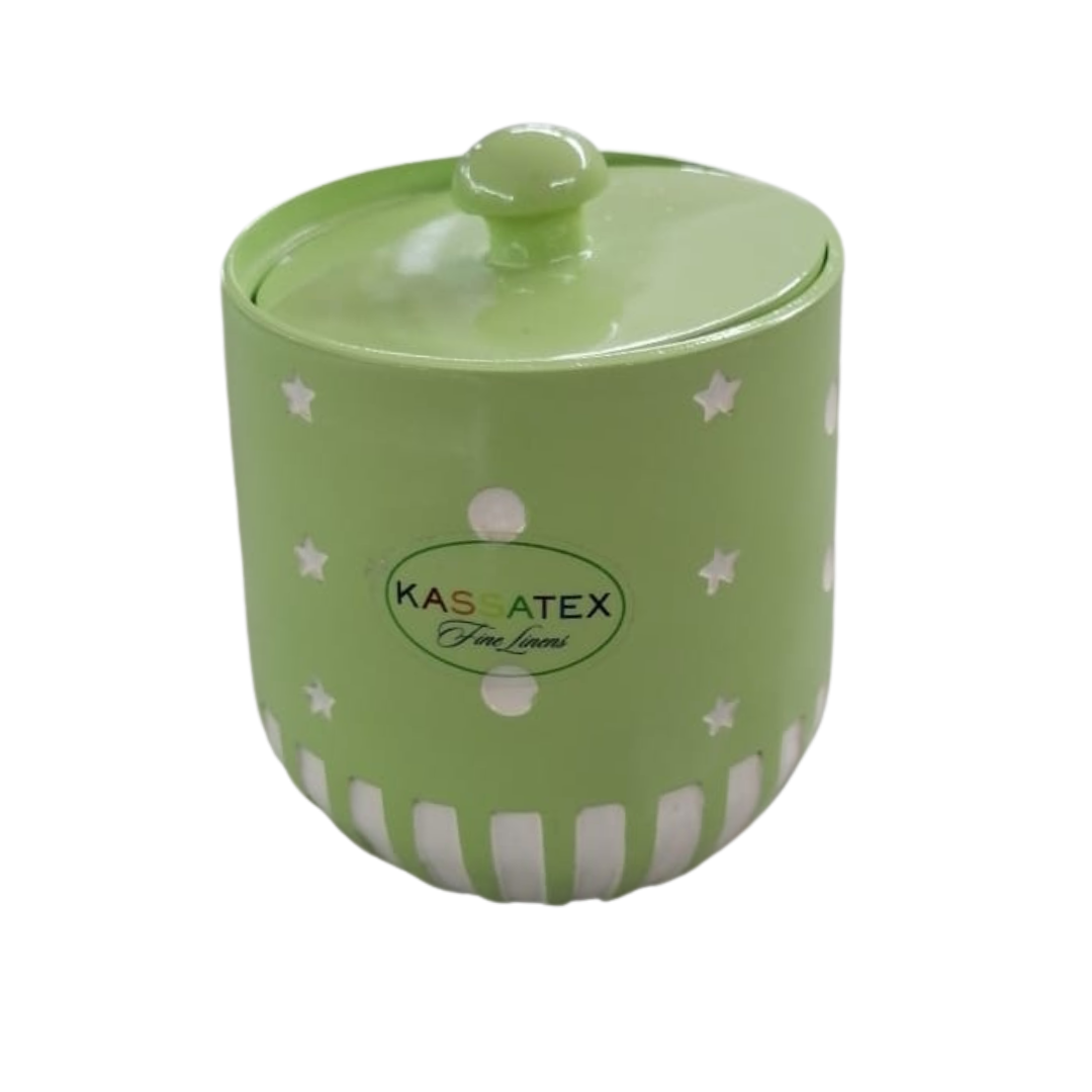 Bote con estrellas y puntos Verde/Blanco