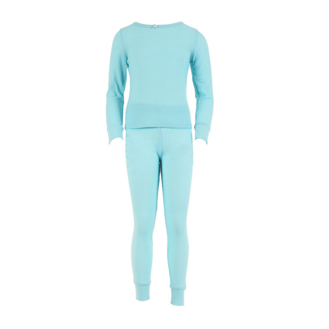 Conjunto térmico de 2 piezas para niña, color verde