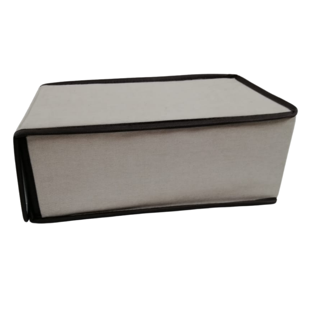 Caja para zapatos con apertura frontal