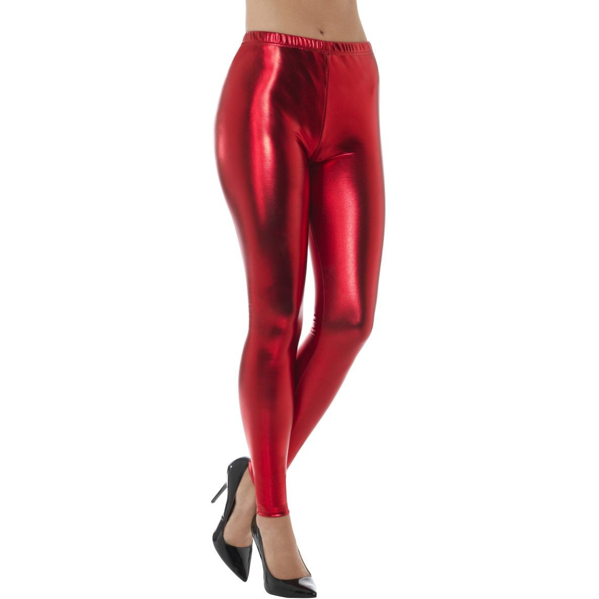 LEGGINGS ROJOS METÁLICOS DE DISCO
