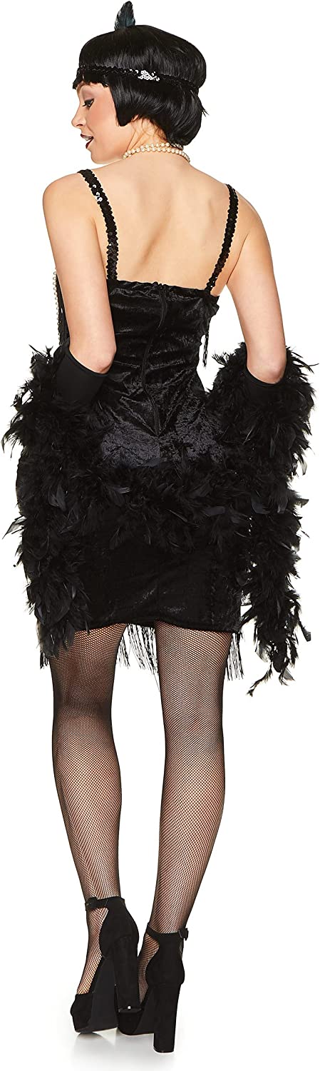 Vestido flapper negro