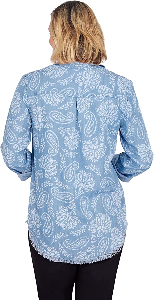 Blusa de cambray azul multicolor - Ruby Rd