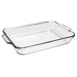 Fuente de horno de 4.8 QT y asas de fácil agarre