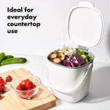 OXO GG CUBETA DE COMPOSTA FÁCIL LIMPIEZA BLANCA 0.75 GAL / 2.83 L