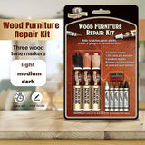 Kit de reparación de muebles de madera 12 unidades