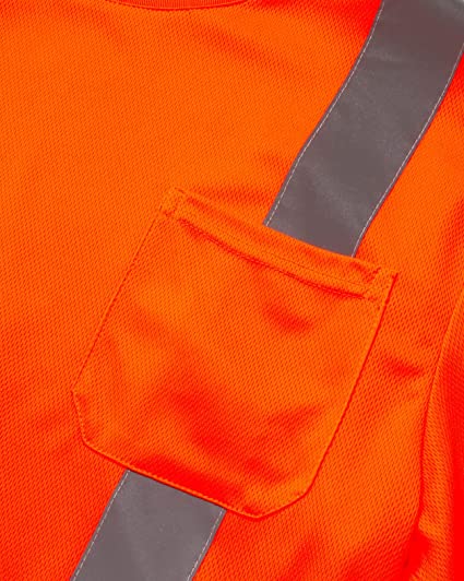 Clase 3 - Camiseta de seguridad de manga larga naranja