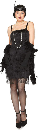Vestido flapper negro