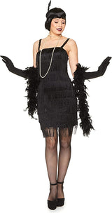 Vestido flapper negro