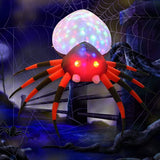 8 FT Long Inflatable Spider with Magic Light