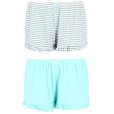Pantalones cortos de pijama con volantes Aqua (paquete de 2)