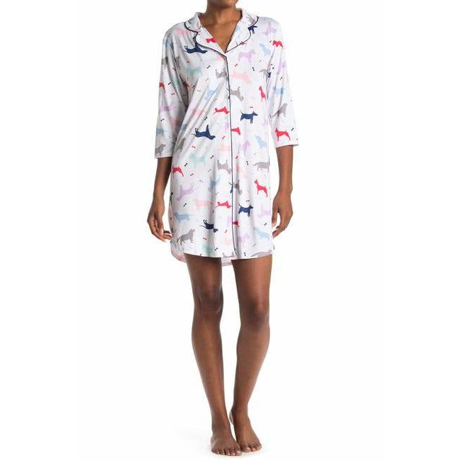 Camisón Estampado Notcho Blanco