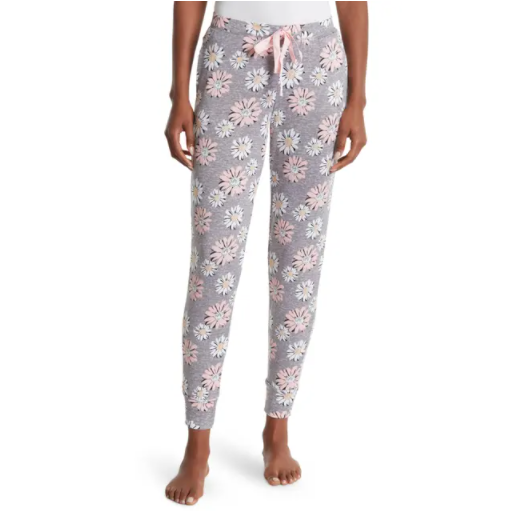 Pantalón de pijama gris jaspeado oscuro