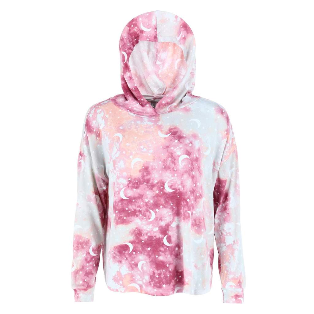 Conjunto de sudadera y pantalón Hacci Cloud color vino jaspeado