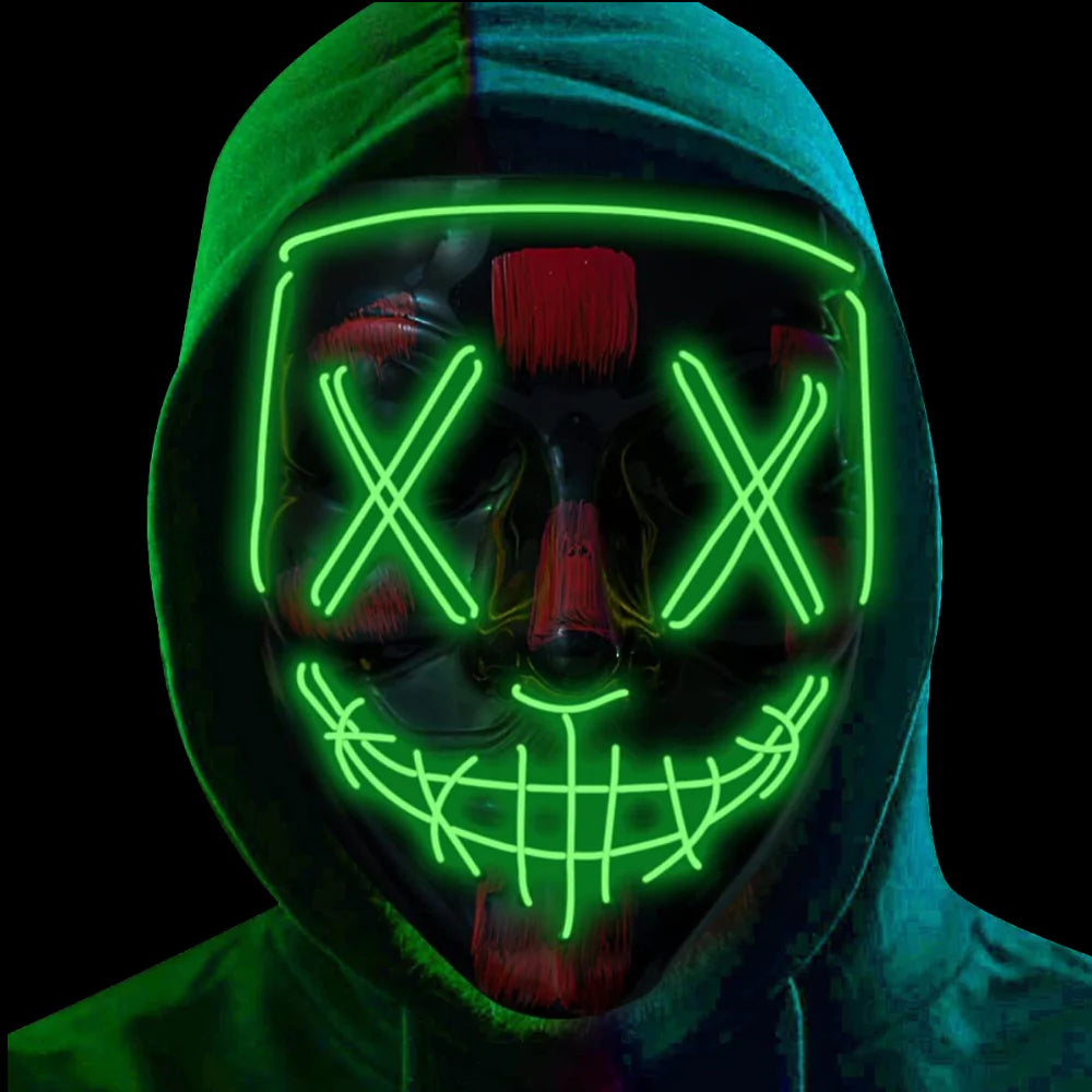 Máscaras inspiradas en Neon Light Purge