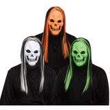 Máscara de calavera neón - verde