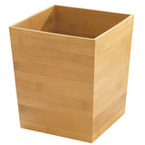 Basurero de bambú de 8.5" x 8.5" x 10"