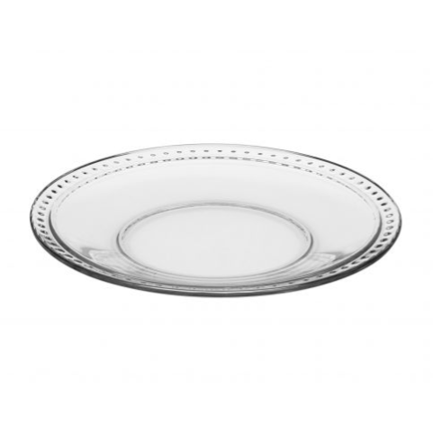 Plato de ensalada de cristal Isabella de 8"