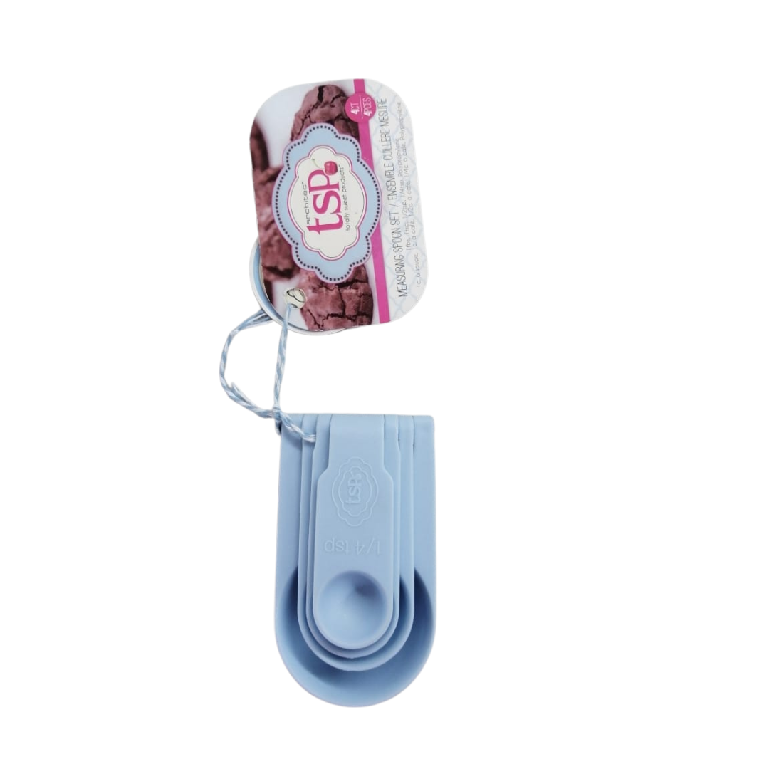 Juego de cucharas medidoras azul