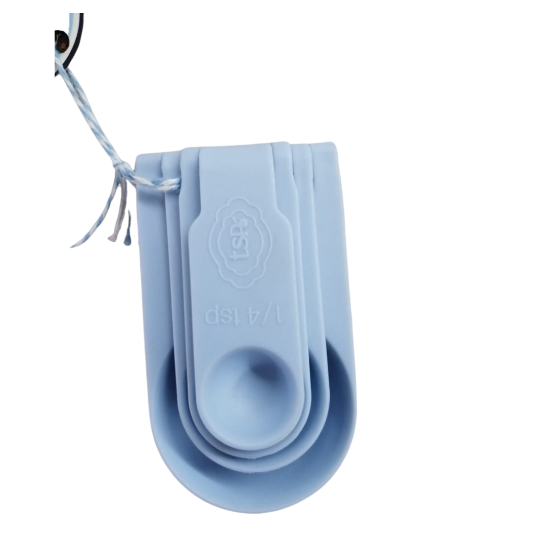 Juego de cucharas medidoras azul
