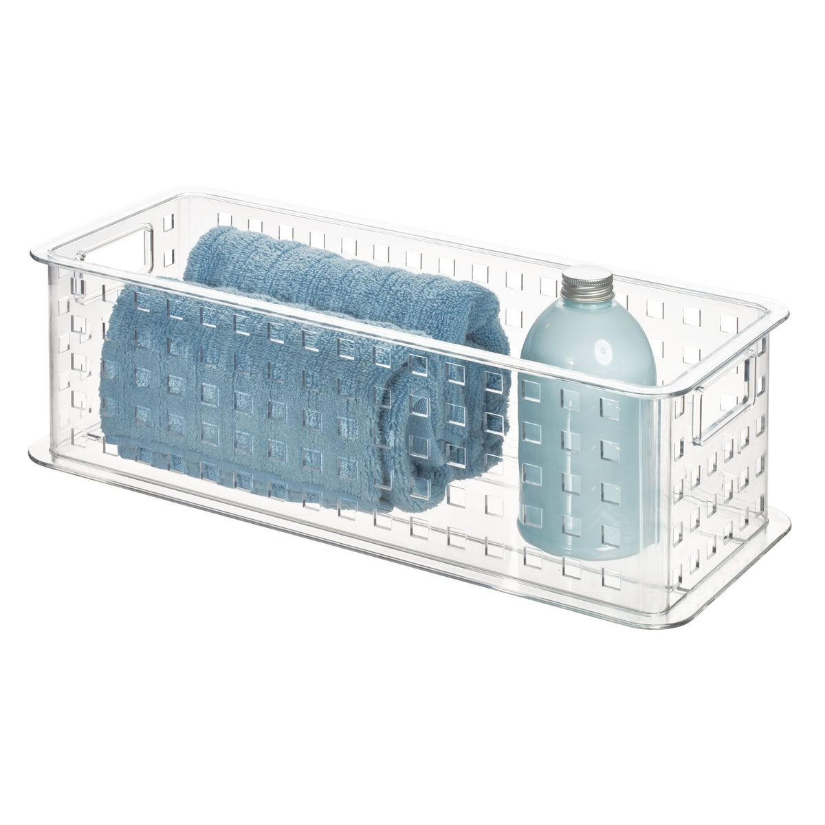 Cesta apilable larga 16.5" x 6.85" x 5.3"