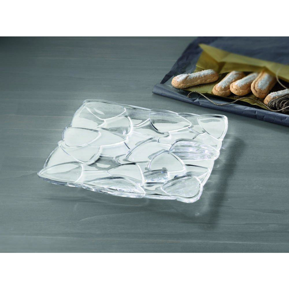 Petals Decorative Square Plate 11"
