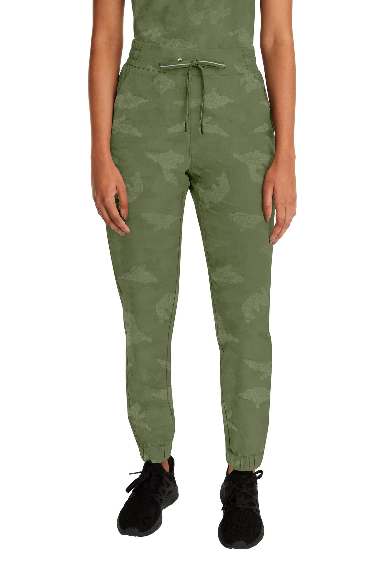 Pantalón jogger Tate de frente liso color oliva