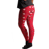 Pantalón navideño de Papá Noel rojo